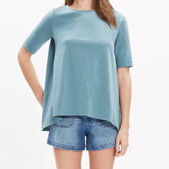 MADEWELL PINK Back zip swing Tee blush pink Size extra small - Picture 7 of 7